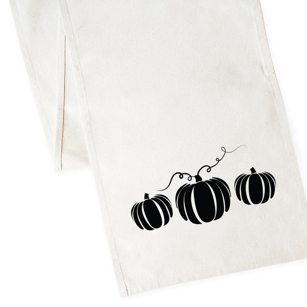 The Cotton and Canvas Co. Pumpkin Cotton Canvas Table Runner