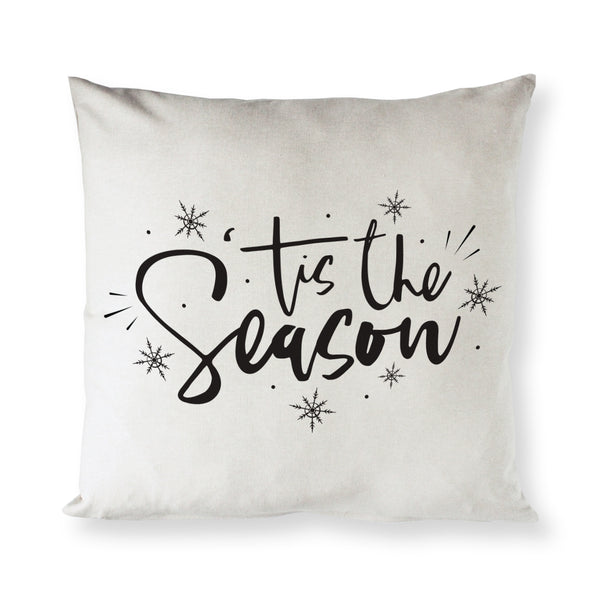 The Cotton and Canvas Co. Tis The Season Christmas Holiday Pillow Cover