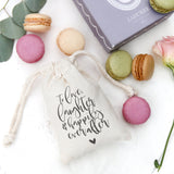 To Love, Laughter and Happily Ever After Wedding Favor Bags, 6-Pack - The Cotton and Canvas Co.