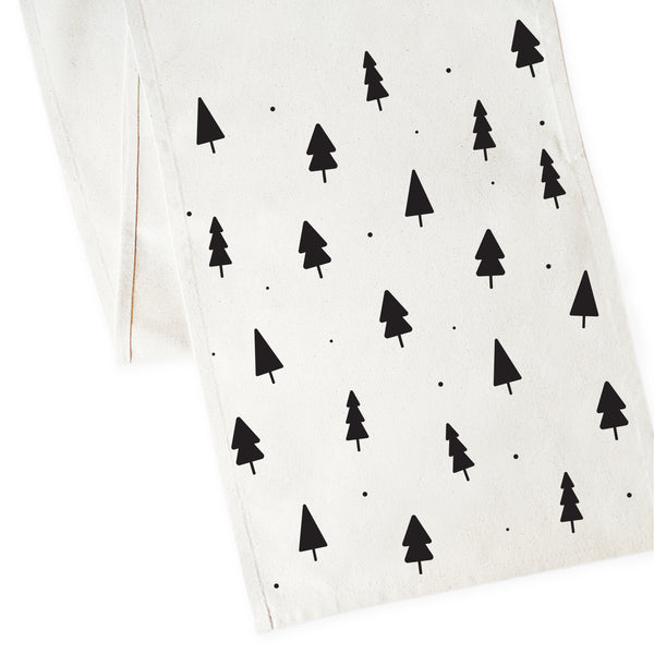 The Cotton and Canvas Co. Christmas Tree Cotton Canvas Table Runner