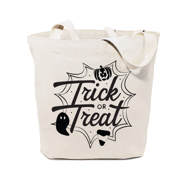 The Cotton and Canvas Co. Trick or Treat Halloween Cotton Canvas Tote Bag