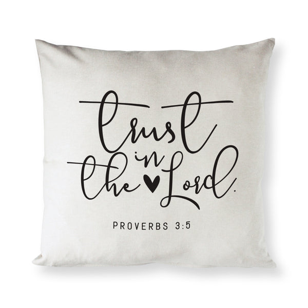 The Cotton and Canvas Co. Trust in the Lord - Proverbs 3:5 Pillow Cover