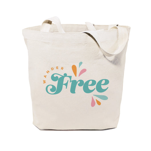Wander Free Cotton Canvas Tote Bag - The Cotton and Canvas Co.