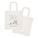 Wanderlust Cotton Canvas Tote Bag - The Cotton and Canvas Co.