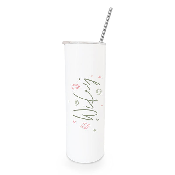 The Cotton and Canvas Co. Modern Wifey with Gems Wedding Tumbler