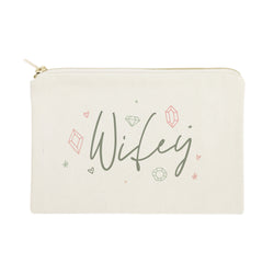 Gemstone Cotton Canvas Cosmetic Bag - The Cotton and Canvas Co.