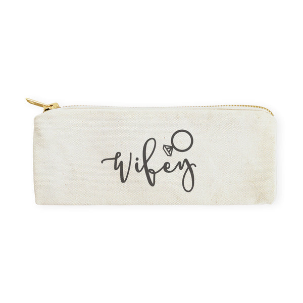 The Cotton and Canvas Co. Wifey Cotton Canvas Pencil Case and Travel Pouch