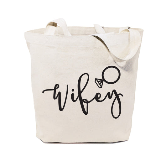Wifey Wedding Cotton Canvas Tote Bag - The Cotton and Canvas Co.