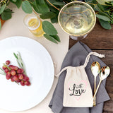 With Love Wedding Favor Bags, 6-Pack - The Cotton and Canvas Co.