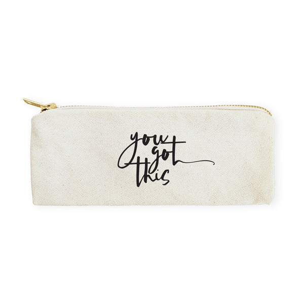 The Cotton and Canvas Co. You Got This Cotton Canvas Pencil Case and Travel Pouch