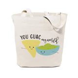 You Guac My World Cotton Canvas Tote Bag - The Cotton and Canvas Co.