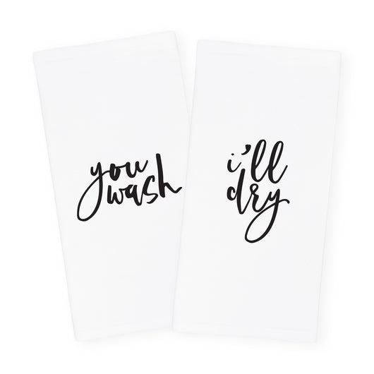You Wash and I'll Dry Kitchen Tea Towel, 2-Pack - The Cotton and Canvas Co.