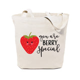 You Are Berry Special Cotton Canvas Tote Bag - The Cotton and Canvas Co.