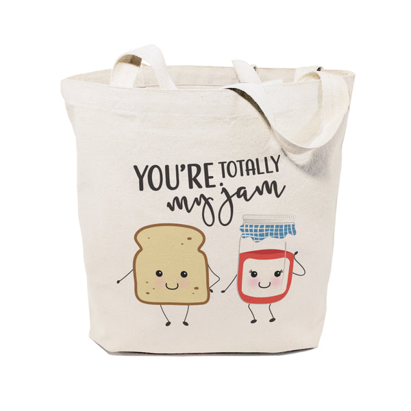 The Cotton and Canvas Co. You're Totally My Jam Cotton Canvas Tote Bag