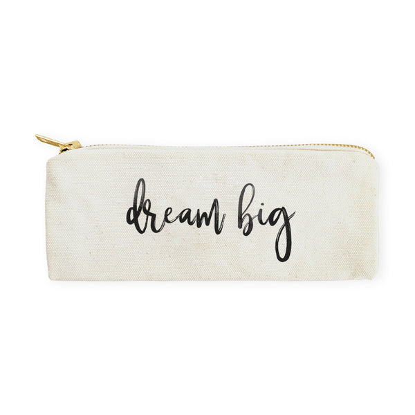 The Cotton and Canvas Co. Dream Big Cotton Canvas Pencil Case and Travel Pouch